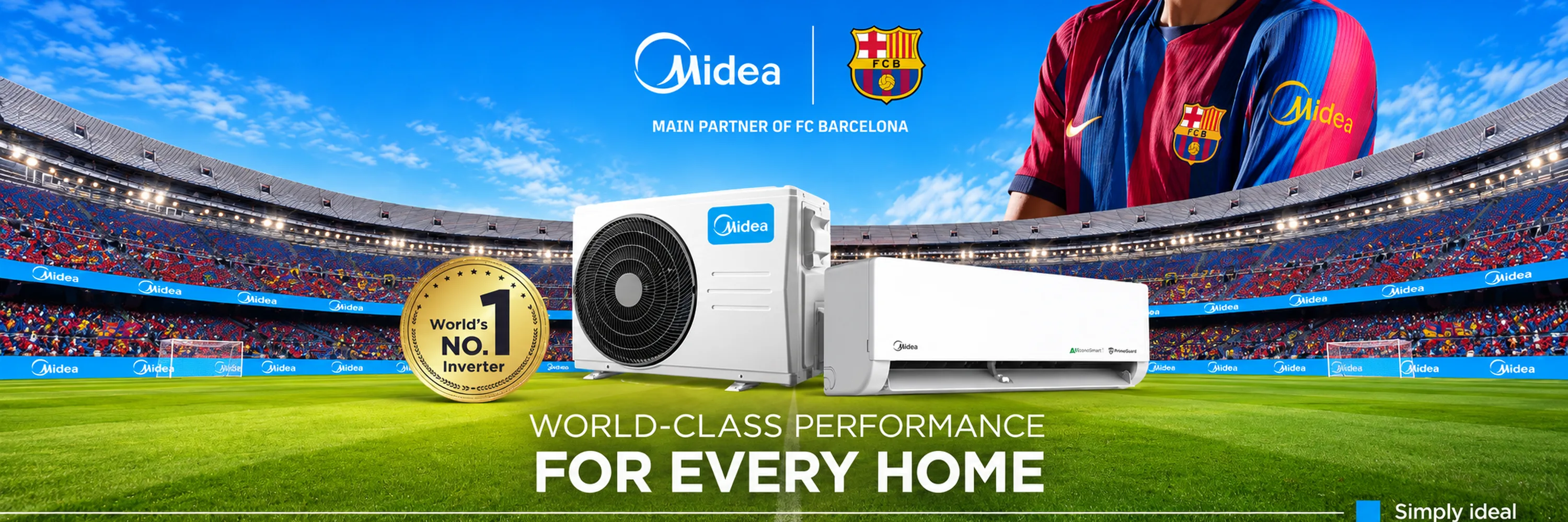 Midea, main partner of FC Barcelona: world-class performance for every home